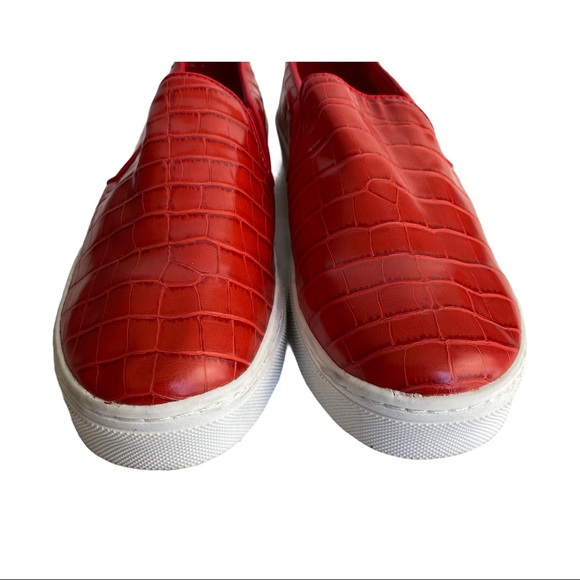 Sam Edelman Lacey Croc Embossed Slipon Shoes Sz 11 - Picture 7 of 7